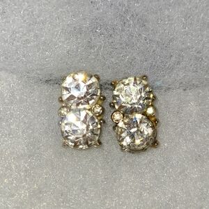 Stunning Vintage Crystal Rhinestone Earrings Screw Back Wedding or Evening Wear